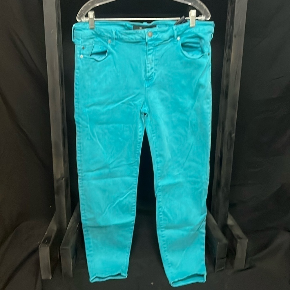 Liverpool- The Crop- teal jeans